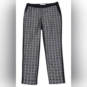 Yoana Baraschi Women's Black Geometric Pattern Pants Size 6 very rare